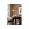 Suspension Tiffany Inglenook 3x100W Bronze noir QUOIZEL qzinglenookpb