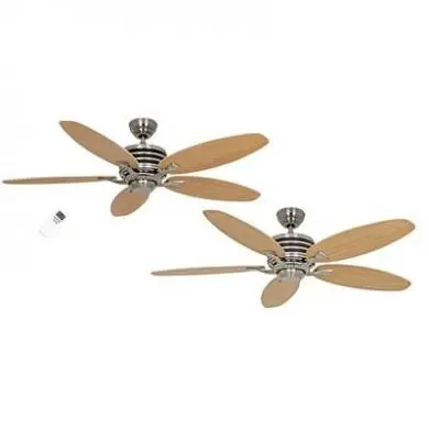 Ventilateur de Plafond Eco Gamma 137cm Chrome Hêtre Erable CASAFAN 9517249