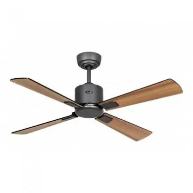 Ventilateur de Plafond Eco Neo III 103cm Basalte Noir Teck WiFi CASAFAN 952101
