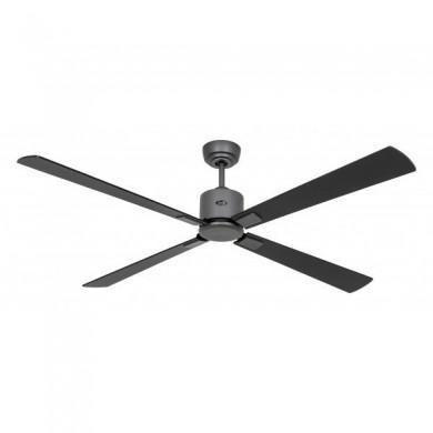 Ventilateur de Plafond Eco Neo III 152cm Basalte Noir Teck WiFi CASAFAN 952303