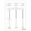 Suspension Franklin Anthracite 3x9W SMD LED TRIO LIGHTING 326510342