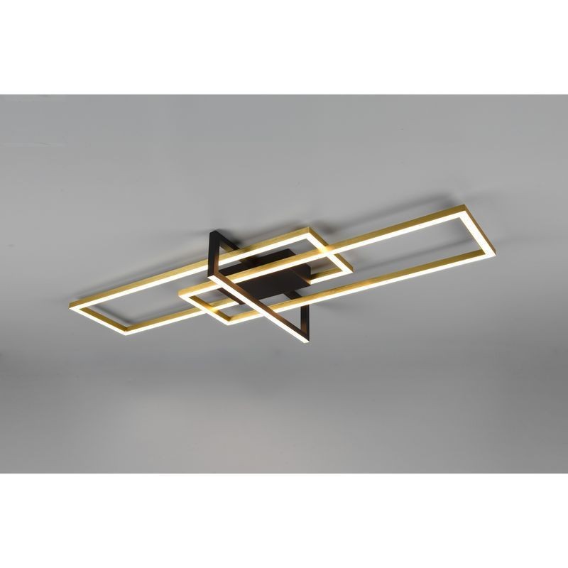 Plafonnier Salinas Laiton mat 1x34W SMD LED TRI_620310308 620310308 Plafonnier Salinas Laiton mat 1x34W SMD LED TRIO LIGHTING 620310308