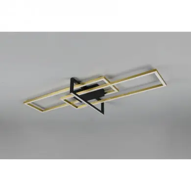 Plafonnier Salinas Laiton mat 1x34W SMD LED TRIO LIGHTING 620310308