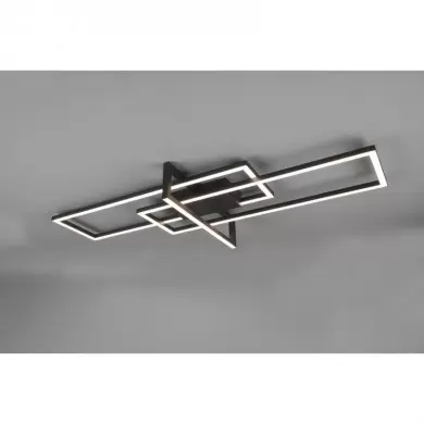 Plafonnier Salinas Noir mat 1x34W SMD LED TRIO LIGHTING 620310332