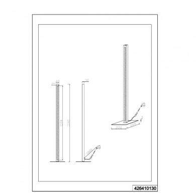 Lampadaire Tube Bellari Bois naturel 1x20W SMD LED TRIO LIGHTING 426410130