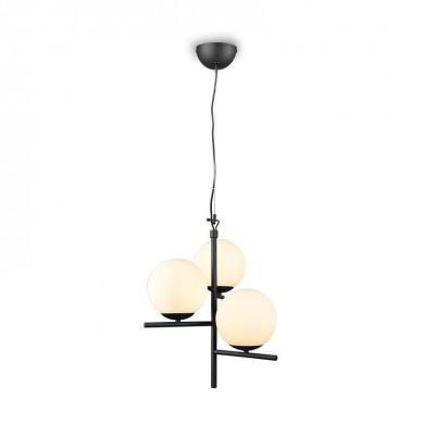 Suspension Boule Pure Noir mat 3x28W E14 TRI_302000332 302000332 Suspension Boule Pure Noir mat 3x28W E14 TRIO LIGHTING 302000332