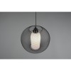 Suspension Boule Filo Noir mat 1x60W E27 TRIO LIGHTING 313900132