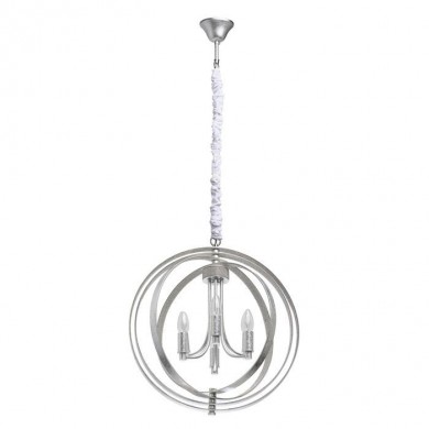 Suspension Jester Argenté E14 4x40W Max CH_104012604 104012604 Suspension Jester Argenté E14 4x40W Max Chiaro 104012604