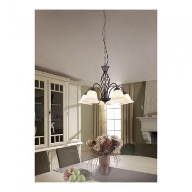 Lustre Rustica Rouille 5x40W E14 TRIO LIGHTING 101000524