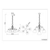 Lustre Rustica Rouille 5x40W E14 TRIO LIGHTING 101000524