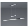 Suspension Trajan Aluminium balayé 1x45W SMD LED TRIO LIGHTING 375310505