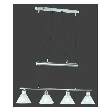 Suspension Stamina Nickel mat 4x40W E14 TRIO LIGHTING 3751041-07