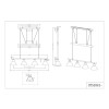 Suspension Stamina Nickel mat 4x40W E14 TRIO LIGHTING 3751041-07