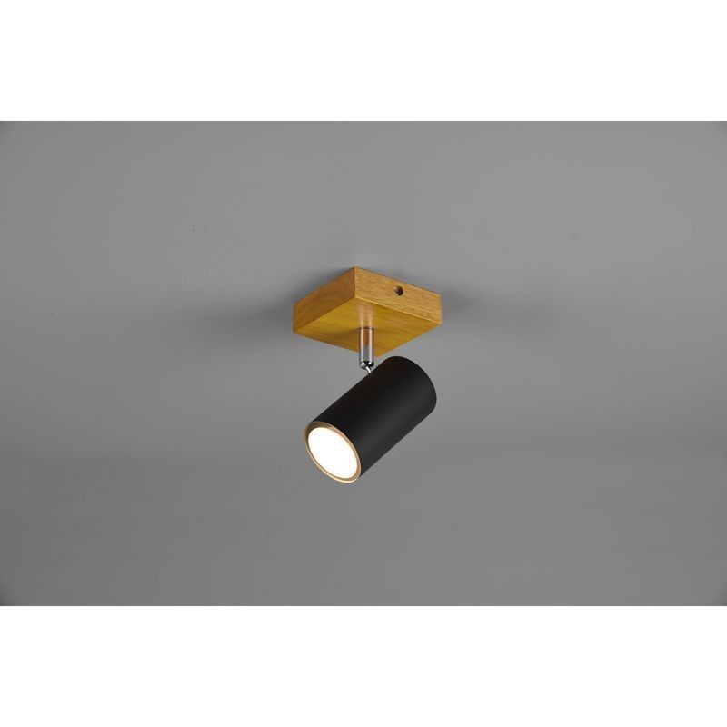Plafonnier Marley Noir mat 1x15W GU10 TRI_812400132 812400132 Plafonnier Marley Noir mat 1x15W GU10 TRIO LIGHTING 812400132