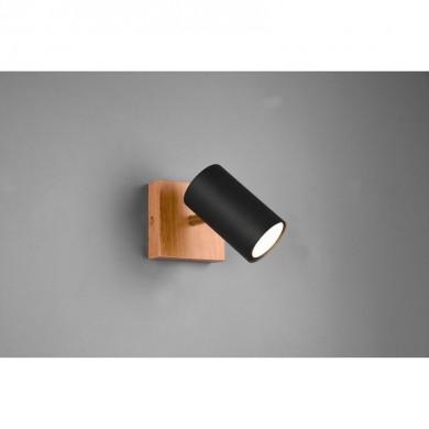 Plafonnier Marley Noir mat 1x15W GU10 TRIO LIGHTING 812400132
