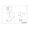 Plafonnier Marley Noir mat 1x15W GU10 TRIO LIGHTING 812400132