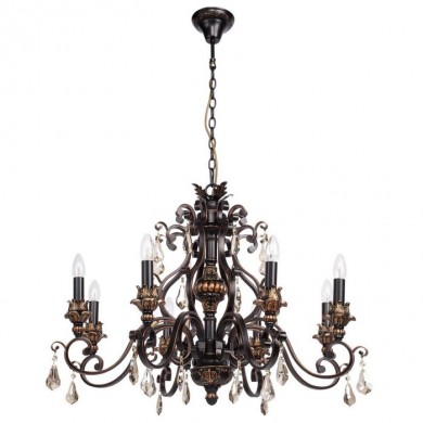 Lustre Country Noir 8x60W - 254018608 CH_254018608 254018608 Lustre Country Noir 8x60W - 254018608 Chiaro 254018608