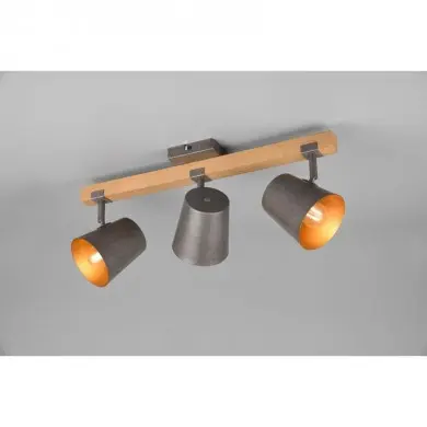 Plafonnier Industriel Bell Nickel antique 3x25W E14 TRI_801900367 801900367 Plafonnier Industriel Bell Nickel antique 3x25W E14 TRIO LIGHTING 801900367