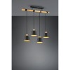 Suspension Harris Noir mat 4x40W E27 TRIO LIGHTING 312700432