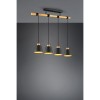 Suspension Harris Noir mat 4x40W E27 TRIO LIGHTING 312700432