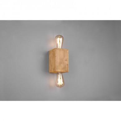 Applique murale Bradley Bois naturel 2x10W E27 TRI_203000230 203000230 Applique murale Bradley Bois naturel 2x10W E27 TRIO LIGHTING 203000230