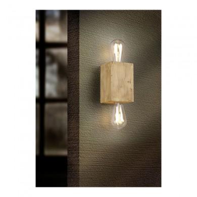 Applique murale Bradley Bois naturel 2x10W E27 TRI_203000230 203000230 Applique murale Bradley Bois naturel 2x10W E27 TRIO LIGHTING 203000230