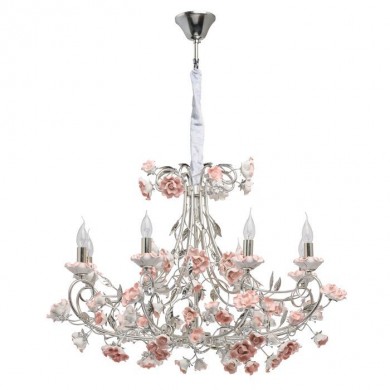 Suspension Sicily Argenté E14 8x40W Max CH_282012208 282012208 Suspension Sicily Argenté E14 8x40W Max Chiaro 282012208