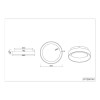 Plafonnier Girona Blanc mat 1x48W SMD LED TRIO LIGHTING 671290131