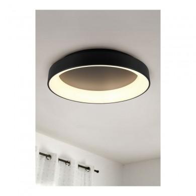Plafonnier Girona Noir mat 1x48W SMD LED TRIO LIGHTING 671290132