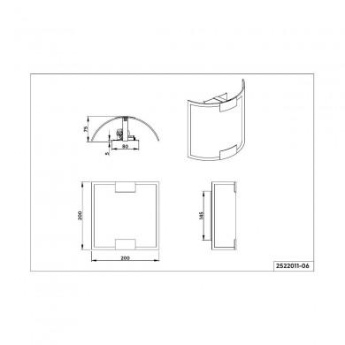 Applique murale Divo Chrome 1x40W E14 TRIO LIGHTING 2522011-06