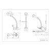 Lampe flexible Flexo Blanc 1x18W E14 TRIO LIGHTING 5028010-01