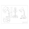 Lampe Pronto Aluminium 1x18W E27 TRIO LIGHTING 5027011-47