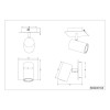 Plafonnier Marley Laiton fumé 1x25W GU10 TRIO LIGHTING 802400104