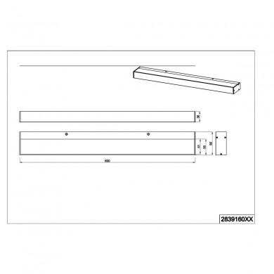 Applique Salle de Bain IP44 Rocco Chrome 1x8W SMD LED TRIO LIGHTING 283916006