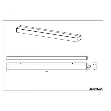 Applique Salle de Bain IP44 Rocco Chrome 1x13W SMD LED TRIO LIGHTING 283919006