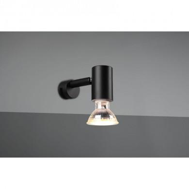 Applique Salle de Bain Lorenzo Noir mat 1x5W GU10 TRIO LIGHTING 283500132