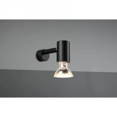 Applique Salle de Bain Lorenzo Noir mat 1x5W GU10 TRIO LIGHTING 283500132