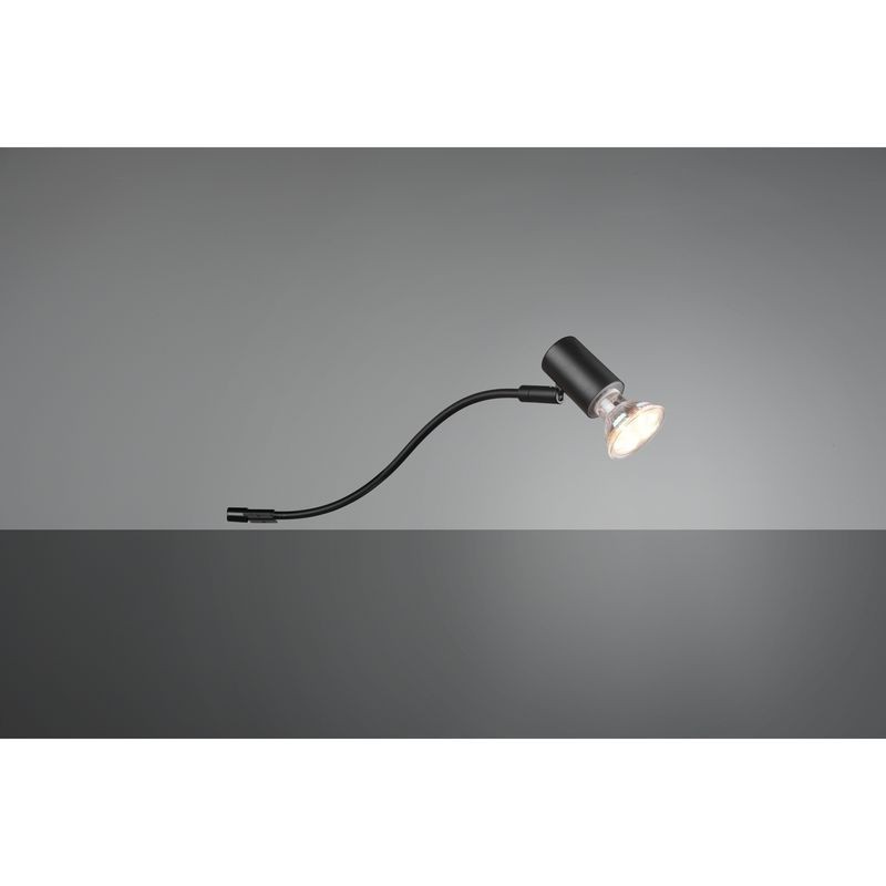 Applique murale Salle de Bain Giada Noir mat 1x5W GU10 TRIO LIGHTING 283400132