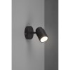 Applique murale Salle de Bain Angelo Noir mat 1x5W GU10 TRIO LIGHTING 880400132