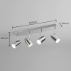 Plafonnier Salle de Bain Angelo Chrome 4x5W GU10 TRIO LIGHTING 880400406