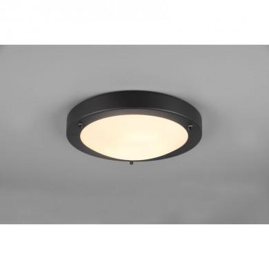 Plafonnier Salle de Bain IP44 Condus Noir mat 1x60W E27 TRIO LIGHTING 6801011-32