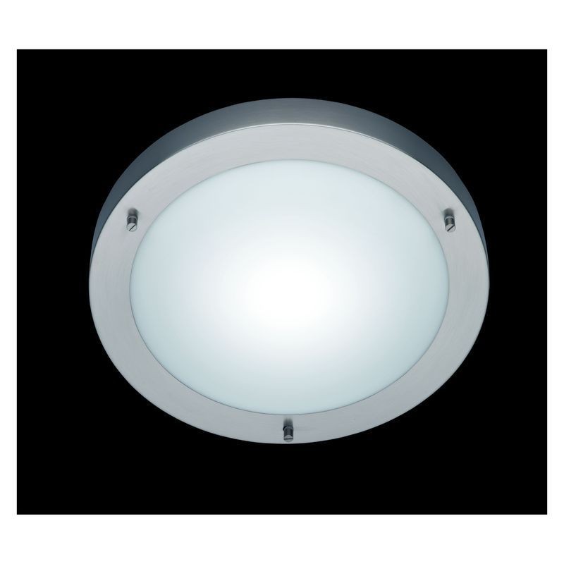 Plafonnier Salle de Bain Condus Nickel mat 1x60W E27 TRIO LIGHTING 6801011-07