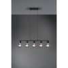 Suspension Boule Vannes Noir mat 5x40W E27 TRIO LIGHTING R30185032