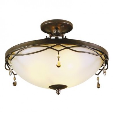 Plafonnier rond Country Marron 3x60W CH_382010703 382010703 Plafonnier rond Country Marron 3x60W Chiaro 382010703