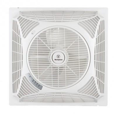 Ventilateur Faux Plafond sans pales apparente 62cm Blanc BOUTICA DESIGN 72060