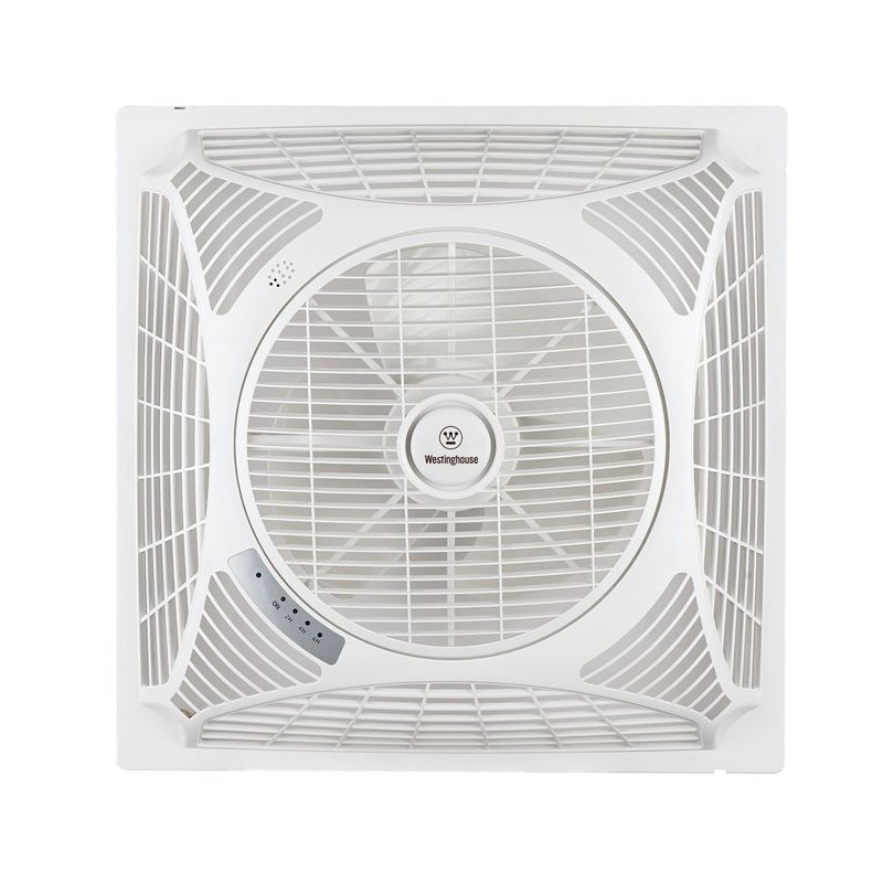 Ventilateur Faux Plafond sans pales apparente 62cm Blanc BOUTICA DESIGN 72060