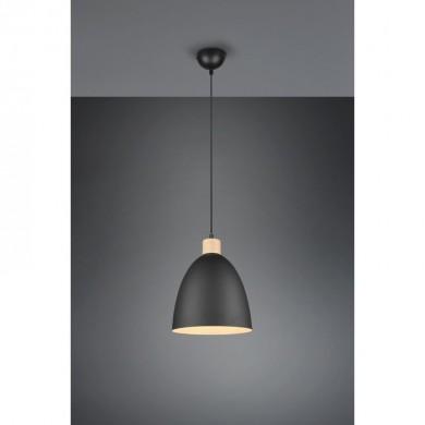 Suspension Industrielle Jagger Noir mat 1x40W E27 TRIO LIGHTING R30681032