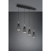 Suspension Industrielle Farin Noir mat 4x25W E14 TRIO LIGHTING R30694032