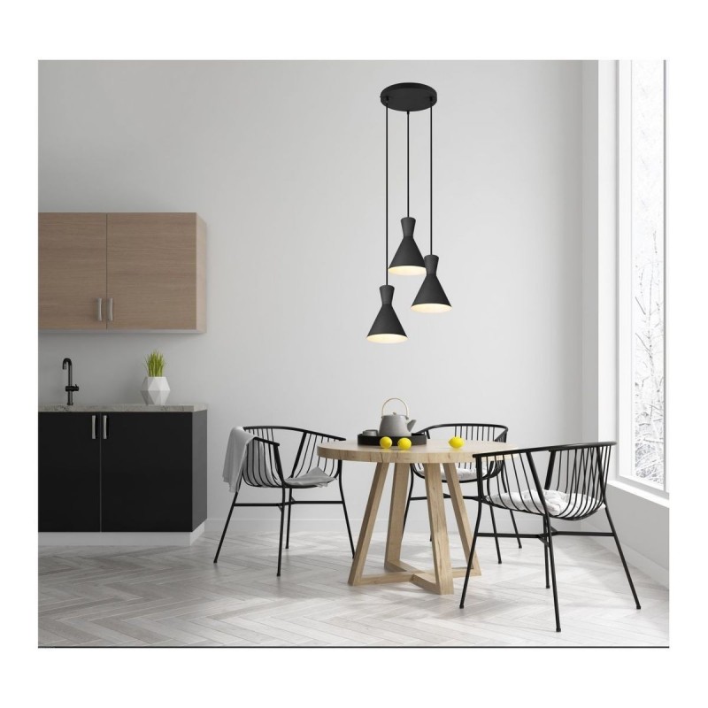 Suspension Enzo Noir mat 3x28W E27 Trio R30783932