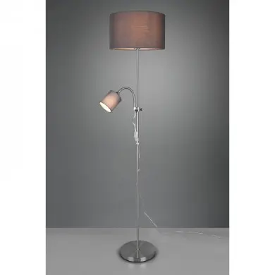 Lampadaire Owen Nickel mat 1x42W E27 TRIO LIGHTING R40192007